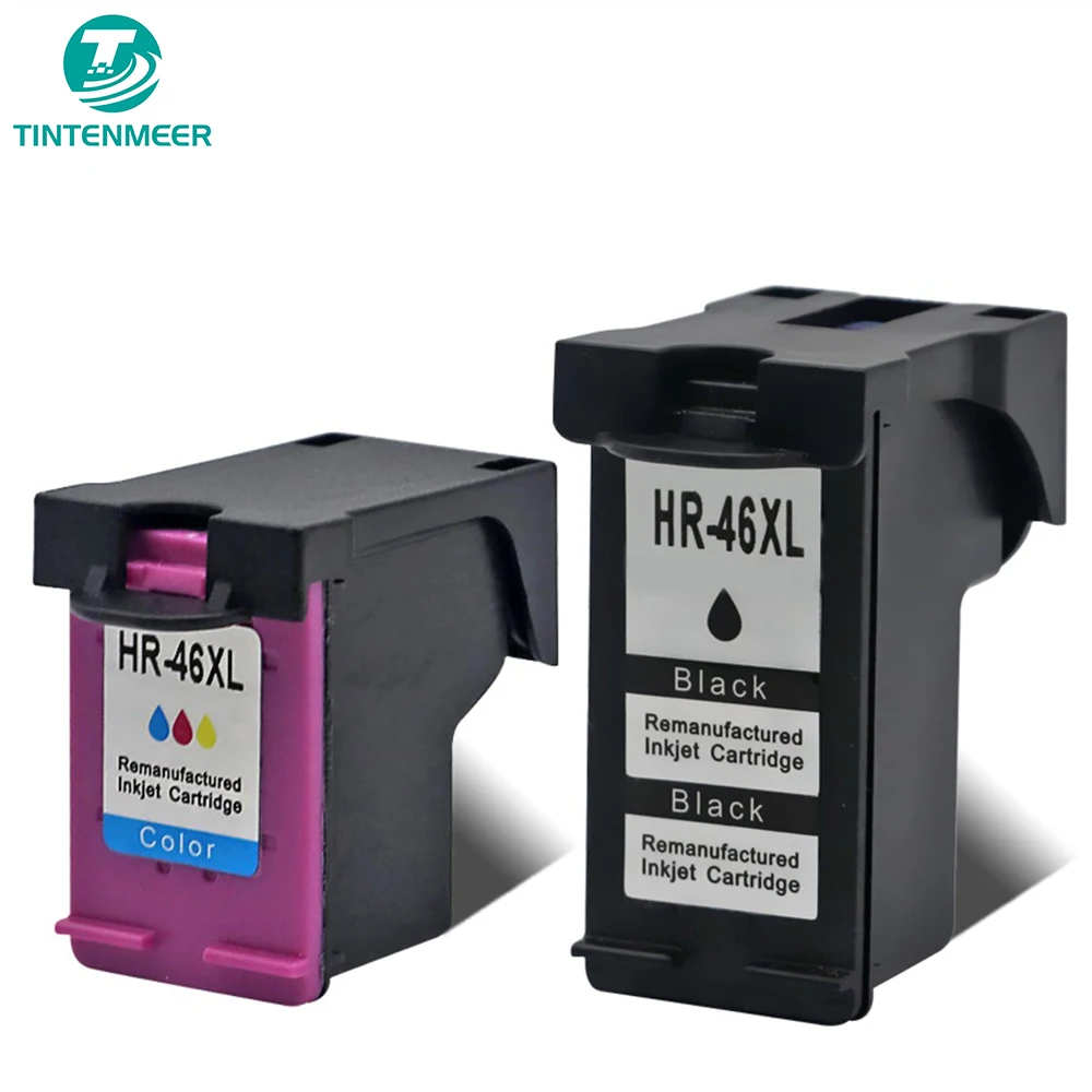 

TINTENMEER INK CARTRIDGE 46 XL COMPATIBLE FOR HP DESKJET 2020HC 2520HC 2025HC 2029 2529 4729 PRINTER REFILLABLE Replacement