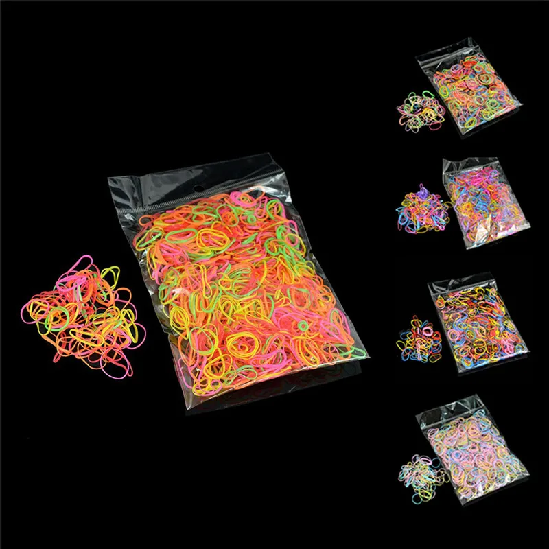 1000pcs/pack Girls Colourful Ponytail Holder Rubber Band Hair Ring Disposable Elastic Hair Band Scrunchies Kids Hair Accessories
1000pcs/pack Girls Colourful Ponytail Holder Rubber Band Hair Ring Disposable Elastic Hair Band Scrunchies Kids Hair Accessories