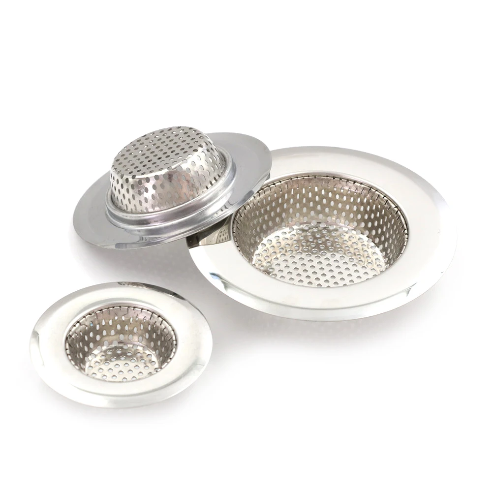New 3 Size Stainless Steel Sink Strainer Floor Drain Bathroom Plug Trap Hair Catcher Kitchen Sink Filter Floor Cover Accessories
New 3 Size Stainless Steel Sink Strainer Floor Drain Bathroom Plug Trap Hair Catcher Kitchen Sink Filter Floor Cover Accessories