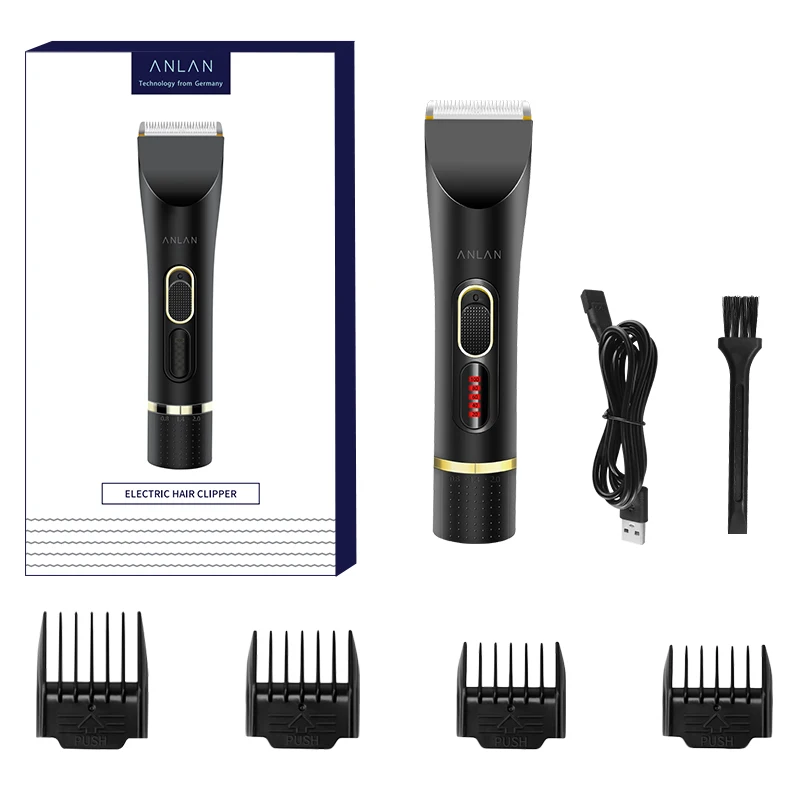 ANLAN Electric Hair Clipper Cordless Professional Hair Trimmer Men Kids Digital Hair Cutting Machine Barber USB Rechargeable
ANLAN Electric Hair Clipper Cordless Professional Hair Trimmer Men Kids Digital Hair Cutting Machine Barber USB Rechargeable