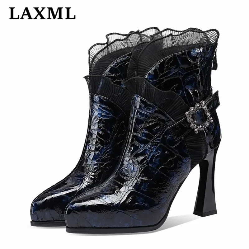 New women's Shoes Lace Sexy Pointed Toe Fashion Boots Waterproof Platform Warmth Thick Heel Belt Buckle Low Top Women High Heels
New women's Shoes Lace Sexy Pointed Toe Fashion Boots Waterproof Platform Warmth Thick Heel Belt Buckle Low Top Women High Heels