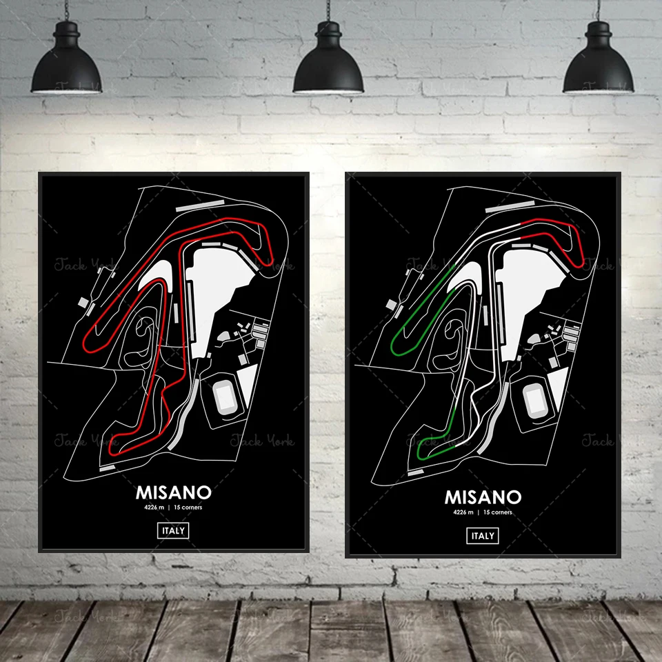 Misano - Italy Track Map Poster 
Misano - Italy Track Map Poster