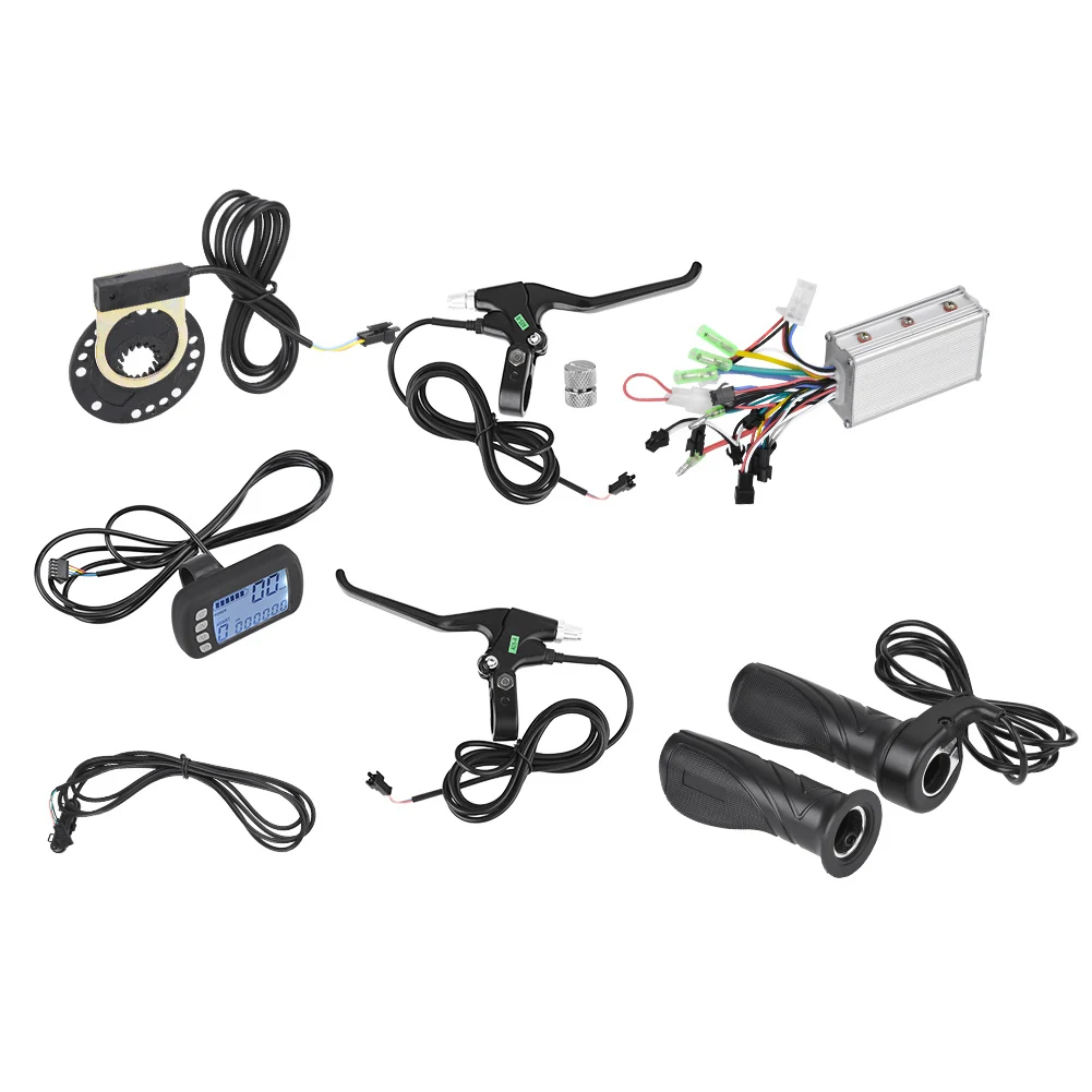 6Pcs/Set 24V/36V 350W Brushless Motor Controller LCD Panel Brake Handle Speed Assist Sensor Kit for E-bike Electric Bike Scooter
6Pcs/Set 24V/36V 350W Brushless Motor Controller LCD Panel Brake Handle Speed Assist Sensor Kit for E-bike Electric Bike Scooter
