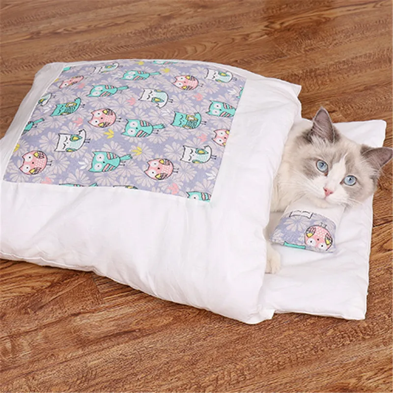 Wholesale Cat Nest Winter Warm Japanese Cat Sleeping Bag Cat Bed Removable and Washable Closed Thickened Cat Nest PetCatSupplies 
Wholesale Cat Nest Winter Warm Japanese Cat Sleeping Bag Cat Bed Removable and Washable Closed Thickened Cat Nest PetCatSupplies