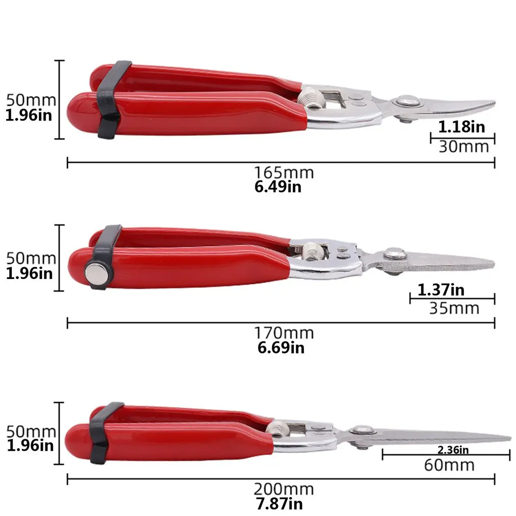 Stainless Steel Scissors Professional Sharp Bypass Pruning Shears Tree Trimmers Secateurs Hand Pruner Clippers For Garden
Stainless Steel Scissors Professional Sharp Bypass Pruning Shears Tree Trimmers Secateurs Hand Pruner Clippers For Garden