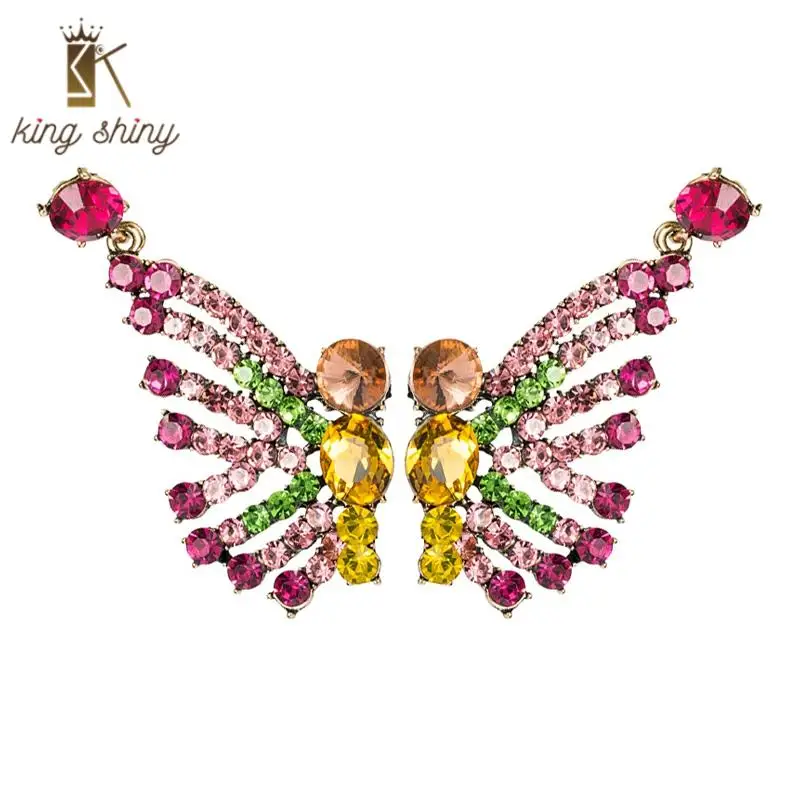 Luxurious Multi Color Crystal Butterfly Dangle Earrings Elegant Shiny Rhinestone Padded Statement Drop Earrings Girl Ear Jewelry
Luxurious Multi Color Crystal Butterfly Dangle Earrings Elegant Shiny Rhinestone Padded Statement Drop Earrings Girl Ear Jewelry