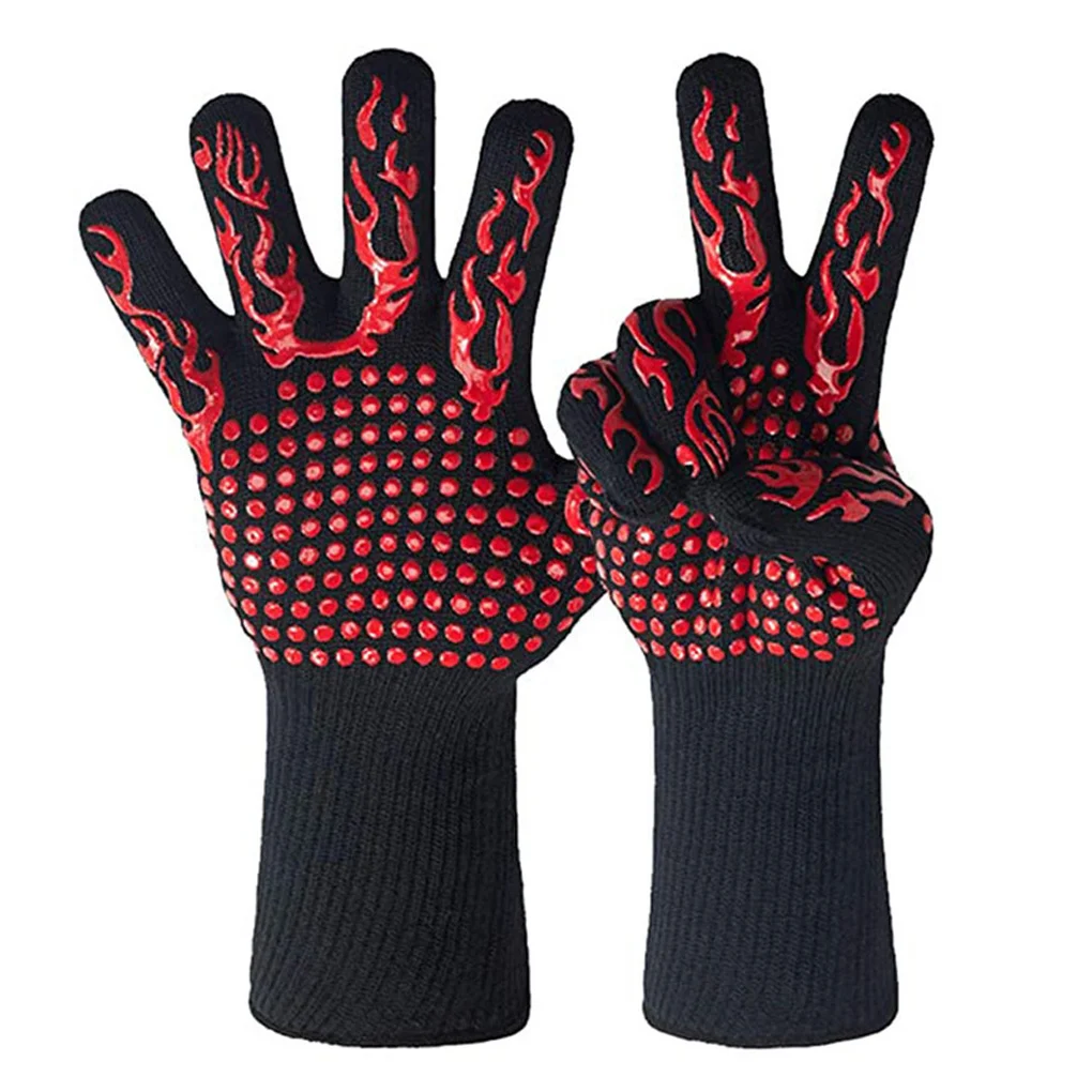 One Pair BBQ Gloves Heat Resistant Oven Mitts Silicone Cooking Pots Barbecue Gloves Microwave Oven Gloves Potholders for Kitchen
One Pair BBQ Gloves Heat Resistant Oven Mitts Silicone Cooking Pots Barbecue Gloves Microwave Oven Gloves Potholders for Kitchen