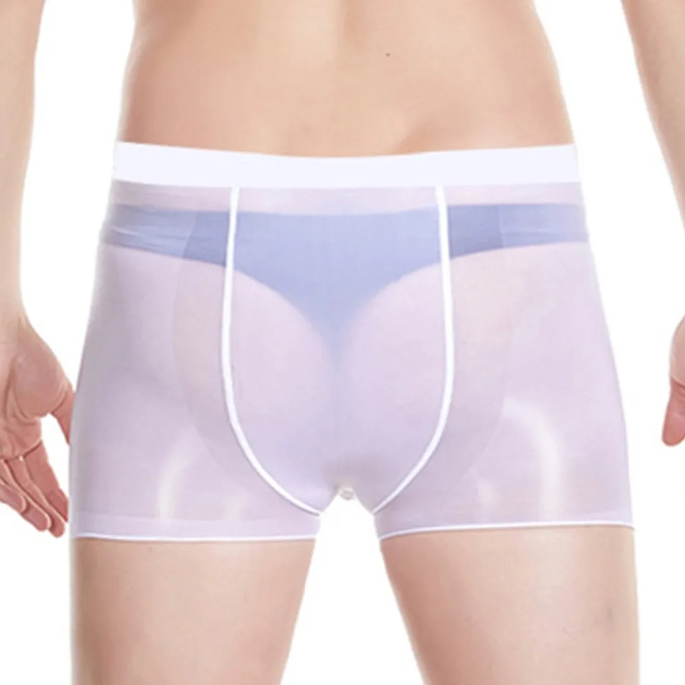 Men's Oily Boxers Elastic Seamless Underwear Mans Swimming Trunks Mans Panties Man U-convex Pantie Sexy Man Transparent Brief
Men's Oily Boxers Elastic Seamless Underwear Mans Swimming Trunks Mans Panties Man U-convex Pantie Sexy Man Transparent Brief