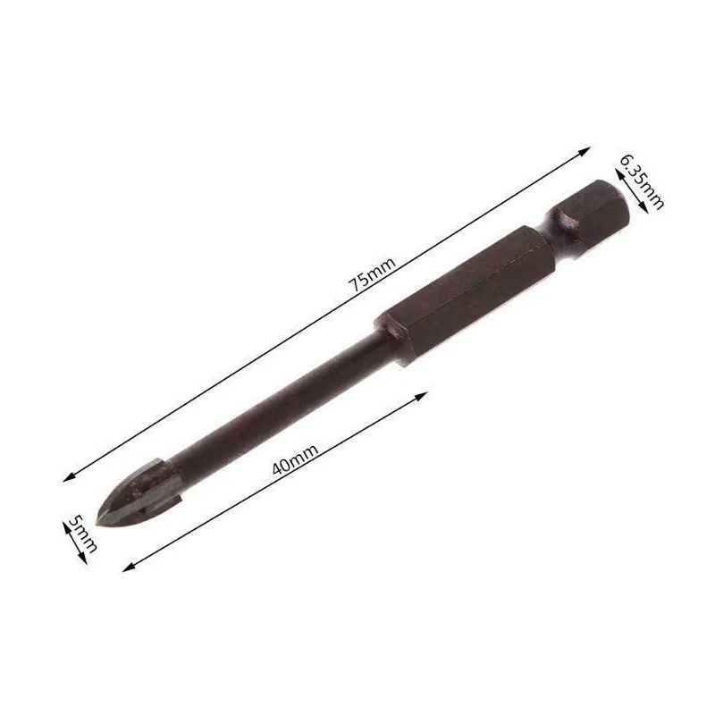 Carbide Point Spear Head Drill Bit With 4 Cutting Edge For Ceramics Granite Tile Woodworking Power Tools Hot!
Carbide Point Spear Head Drill Bit With 4 Cutting Edge For Ceramics Granite Tile Woodworking Power Tools Hot!