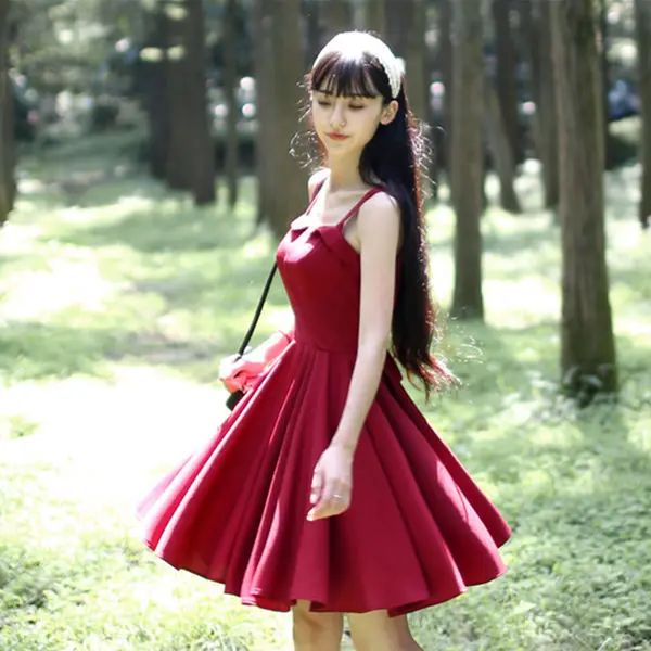 Red skirt sleeveless retro Waist Chiffon pleated suspender dress literary fan Xiaoqing new girl 2021 spring and summer new style
Red skirt sleeveless retro Waist Chiffon pleated suspender dress literary fan Xiaoqing new girl 2021 spring and summer new style