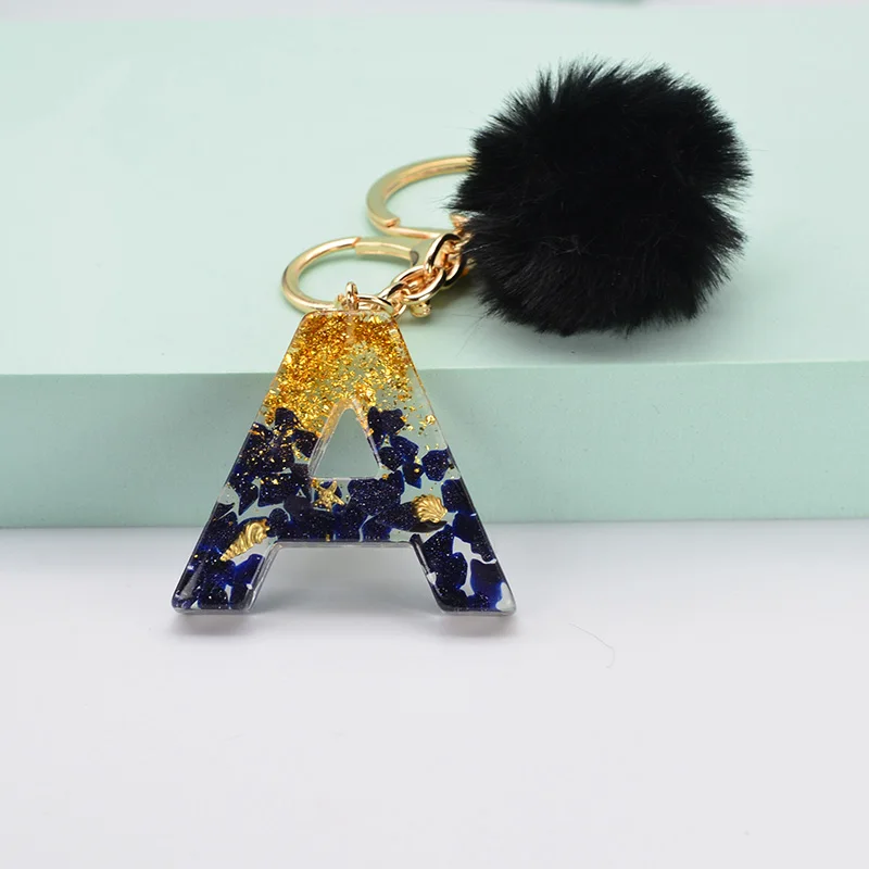 Black Pompom English Alphabet Keychain Sequins Resin Key Rings Keyrings Women Handbag Charms Car Bag Pendent Key Accessories
Black Pompom English Alphabet Keychain Sequins Resin Key Rings Keyrings Women Handbag Charms Car Bag Pendent Key Accessories