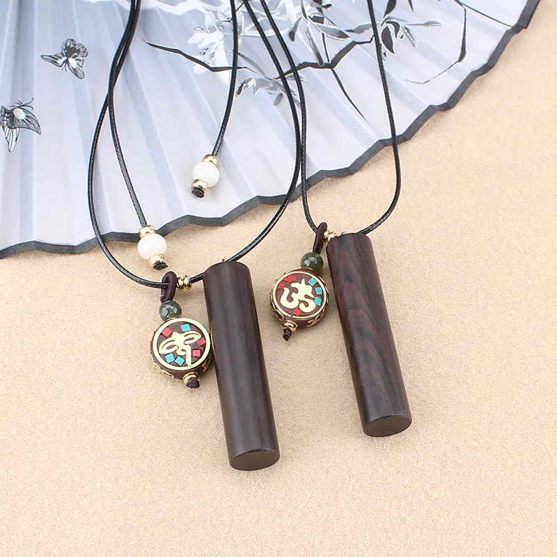 Retro Ethnic Ebony Pendant Long Necklaces for Women Pingan Dragon Pillar Sweater Chain Gifts
Retro Ethnic Ebony Pendant Long Necklaces for Women Pingan Dragon Pillar Sweater Chain Gifts