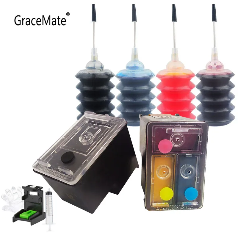 GraceMate 662 Replacement for HP662XL Refillable Ink Cartridge for HP Deskjet 1015 1515 2515 2545 2645 3545 4510 4515 4516 4518
GraceMate 662 Replacement for HP662XL Refillable Ink Cartridge for HP Deskjet 1015 1515 2515 2545 2645 3545 4510 4515 4516 4518