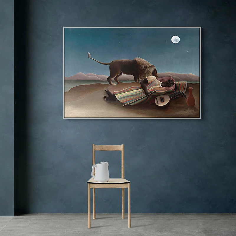 Abstract The Sleeping Gypsy by Henri Rousseau (1844-1910) Canvas Art Print Wall Art Pictures Posters for Home Decor Living Room
Abstract The Sleeping Gypsy by Henri Rousseau (1844-1910) Canvas Art Print Wall Art Pictures Posters for Home Decor Living Room