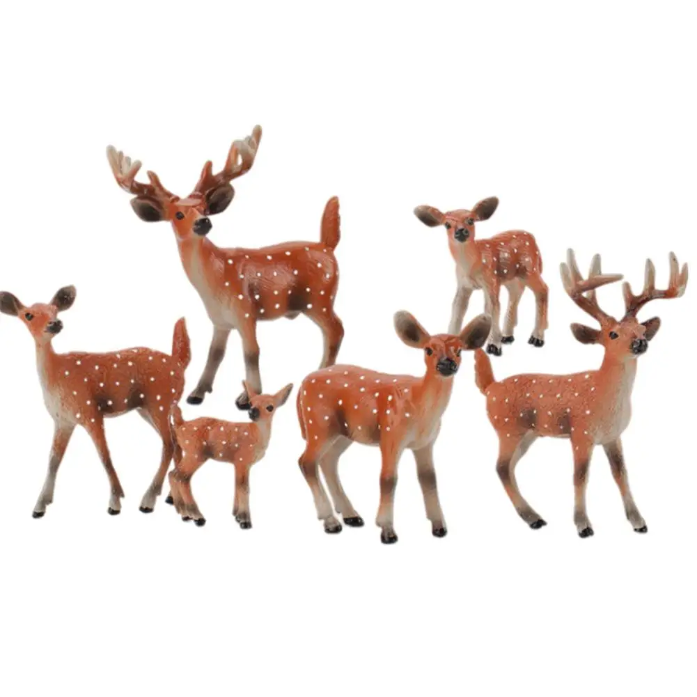 Мини-фигурки в виде леса, лось, олень, Сика, олень, 6 шт. 
Мини-фигурки в виде леса, лось, олень, Сика, олень, 6 шт.