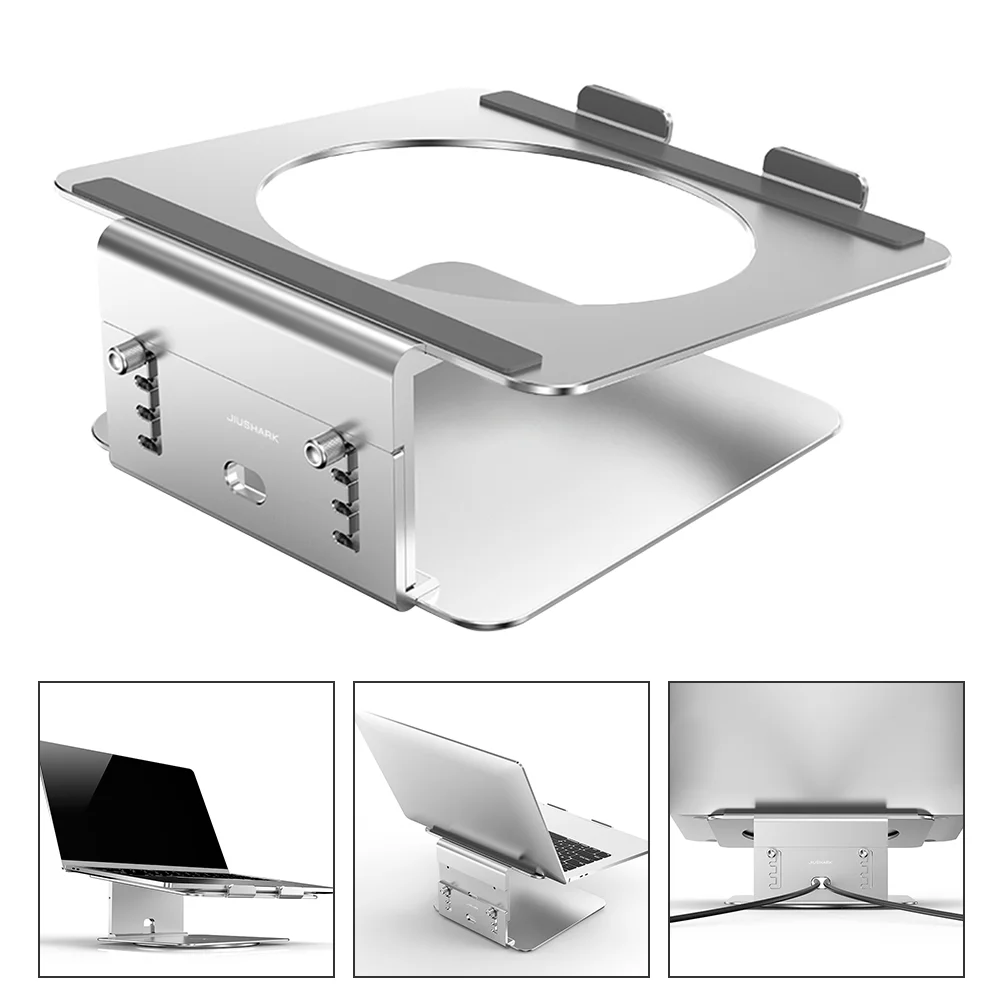 Aluminum Alloy Laptop Stand Rotatable 4-gear Height Hollowed Laptop Cooling Rack
Aluminum Alloy Laptop Stand Rotatable 4-gear Height Hollowed Laptop Cooling Rack