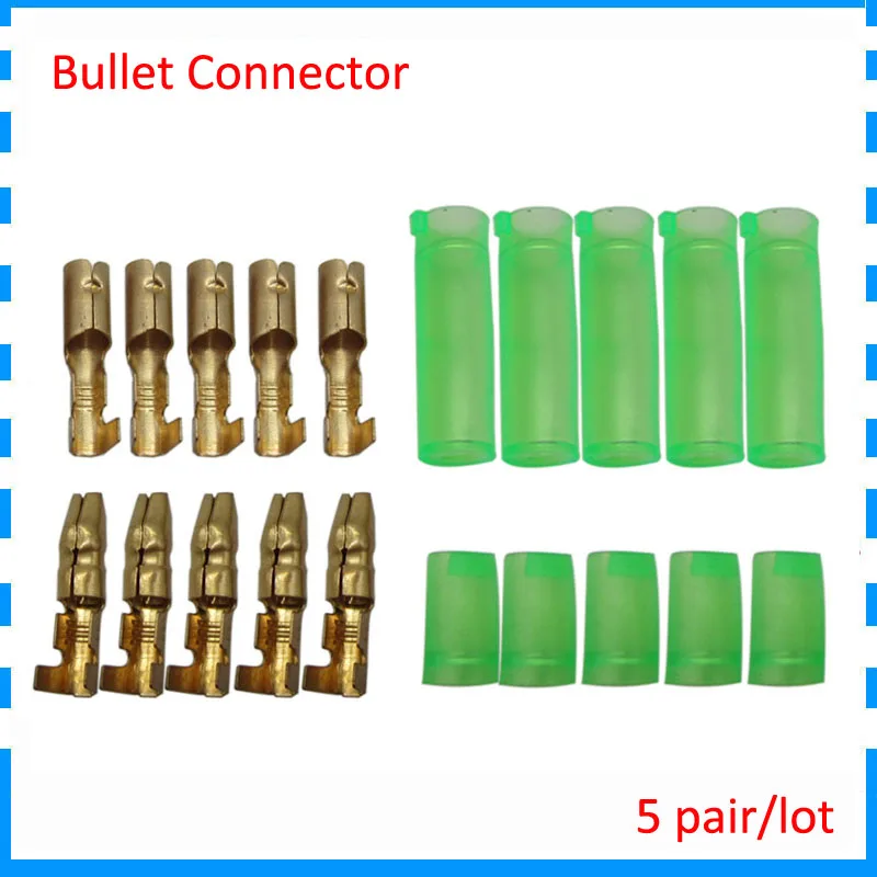 5 pair/lot Ebike bicycle Battery Motor Power Bullet connector With Isolated Protector
5 pair/lot Ebike bicycle Battery Motor Power Bullet connector With Isolated Protector