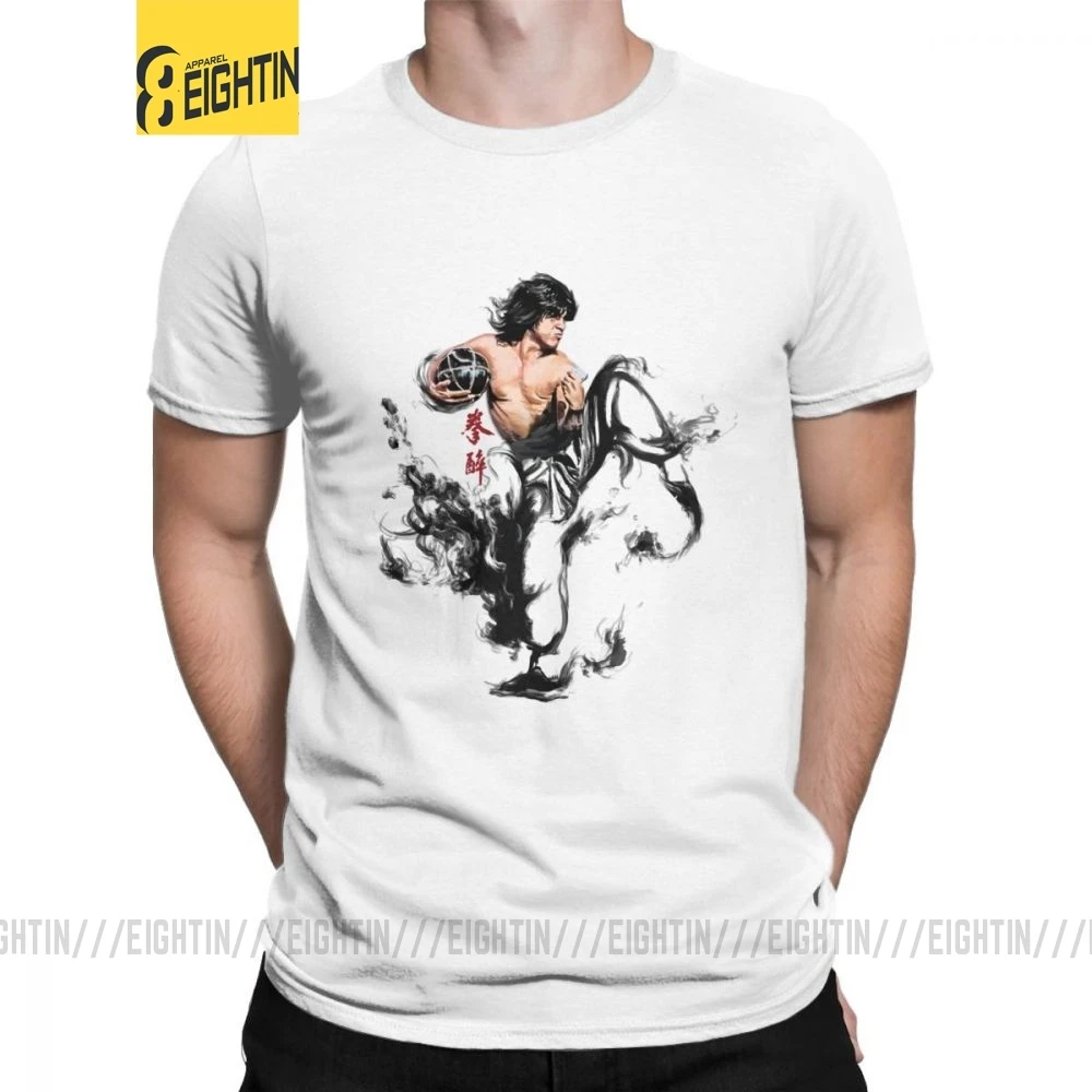 

Men Drunken Master Jackie Chan T Shirts Movie Chinese Dragon China Kung Fu Fight Cotton Top Short Sleeve Tees Gift Idea T-Shirts