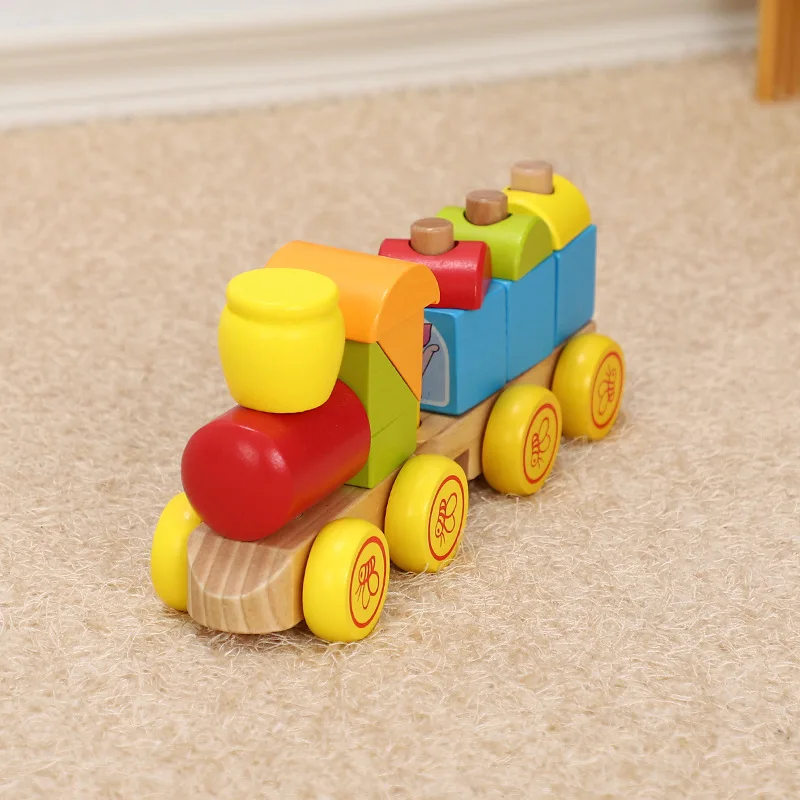 Wooden building block train push-pull cartoon animal children's educational shape building block set column toy M20
Wooden building block train push-pull cartoon animal children's educational shape building block set column toy M20