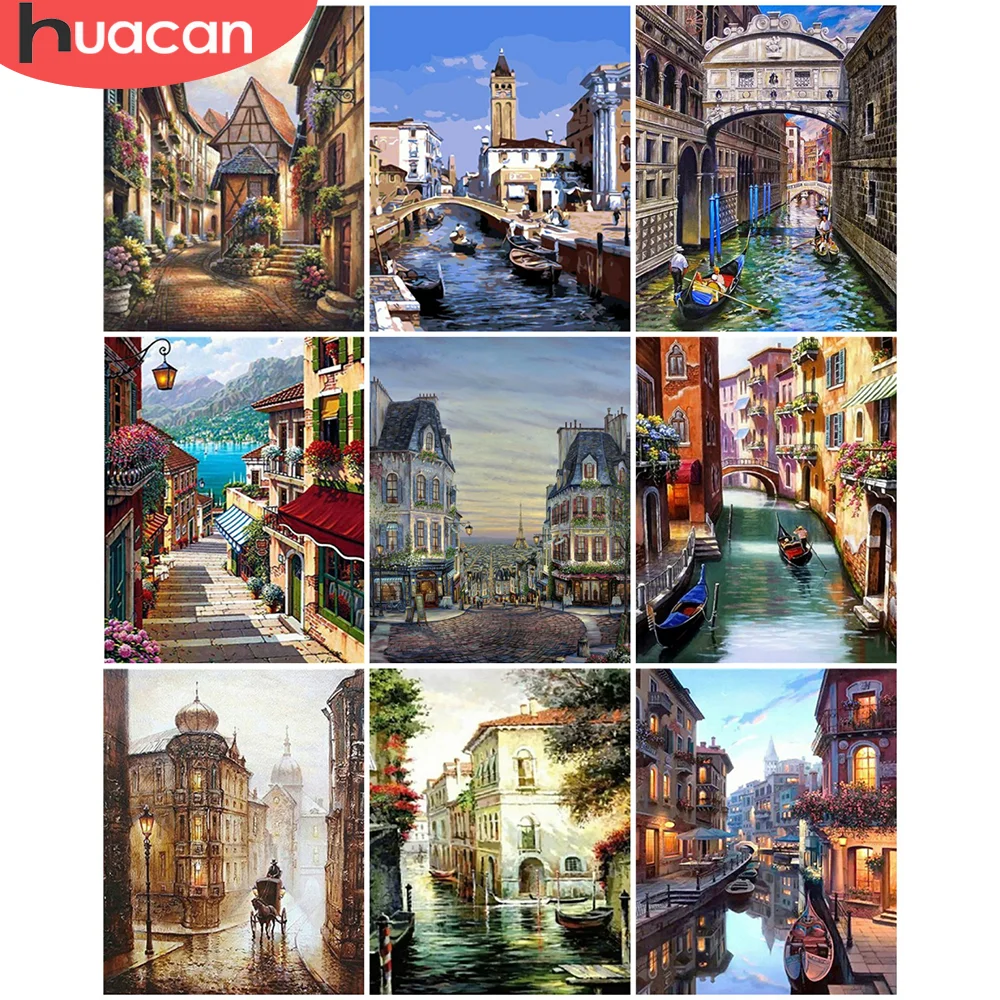 HUACAN oil Painting By Numbers Building Acrylic Wall Art Unique Gift On Canvas Picture By Numbers Town Scenery For Living Room
HUACAN oil Painting By Numbers Building Acrylic Wall Art Unique Gift On Canvas Picture By Numbers Town Scenery For Living Room