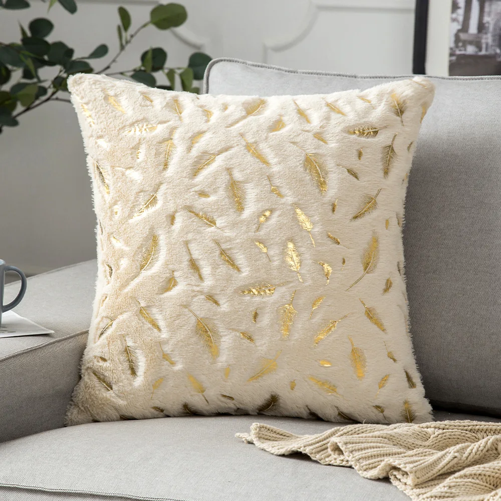 Textile City Home Plush Gilded Feather Cushion Cover Christmas Day Pillow Case Flannelette Sofa Seat Decorate 45*45cm 1pcs
Textile City Home Plush Gilded Feather Cushion Cover Christmas Day Pillow Case Flannelette Sofa Seat Decorate 45*45cm 1pcs