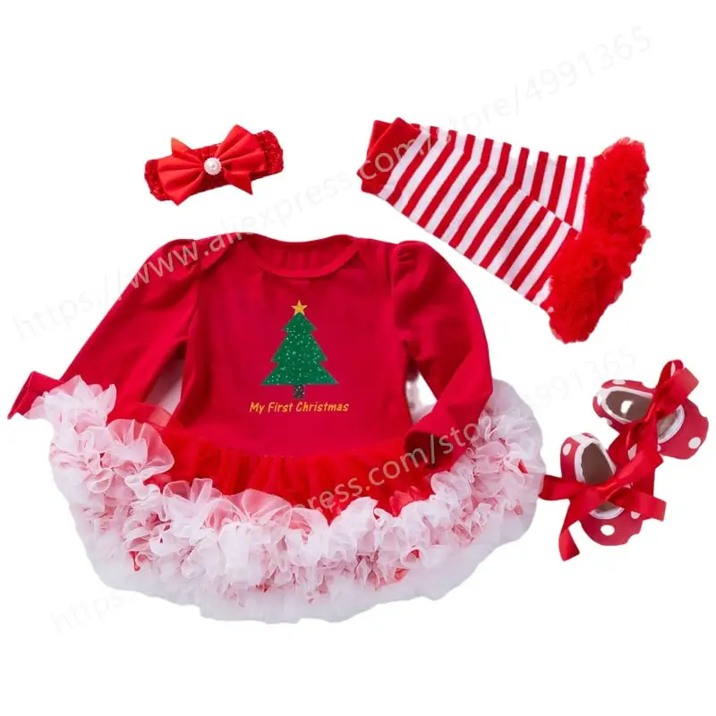 Toddler Baby Girls Newborn 1st Christmas Costume Outfits Tutu Dress 4Pcs with Headband Legging Shoes Bebe Birthday Outfits
Toddler Baby Girls Newborn 1st Christmas Costume Outfits Tutu Dress 4Pcs with Headband Legging Shoes Bebe Birthday Outfits