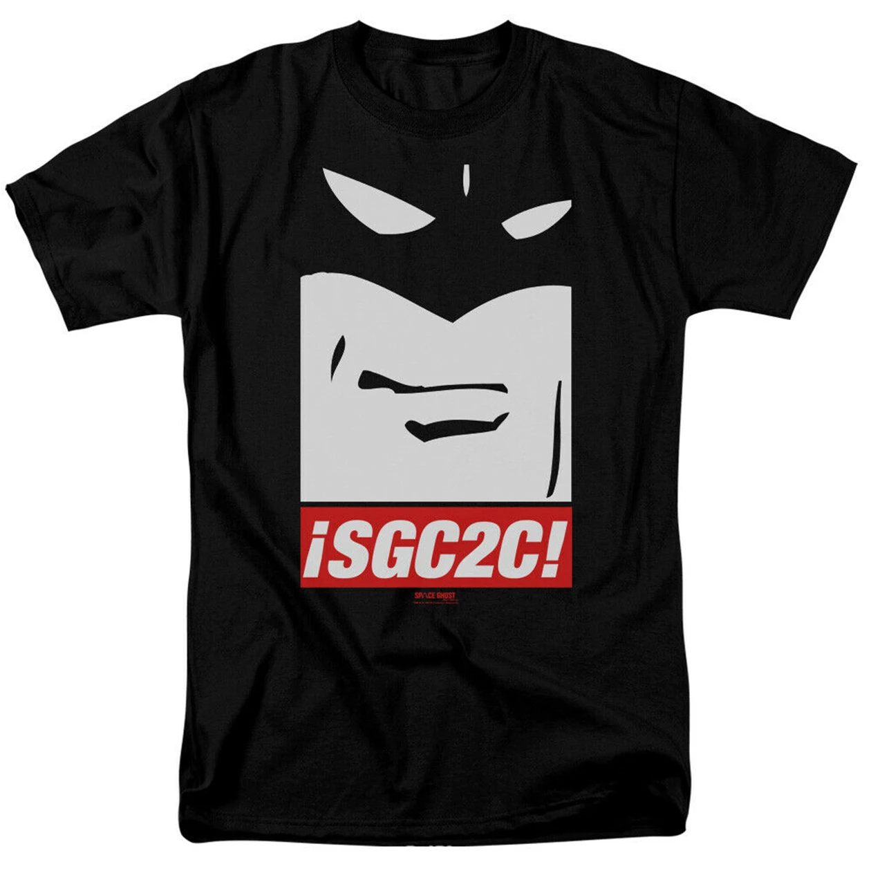 Космический призрак SGC2C топы для взрослых Футболка забавная футболка с круглым