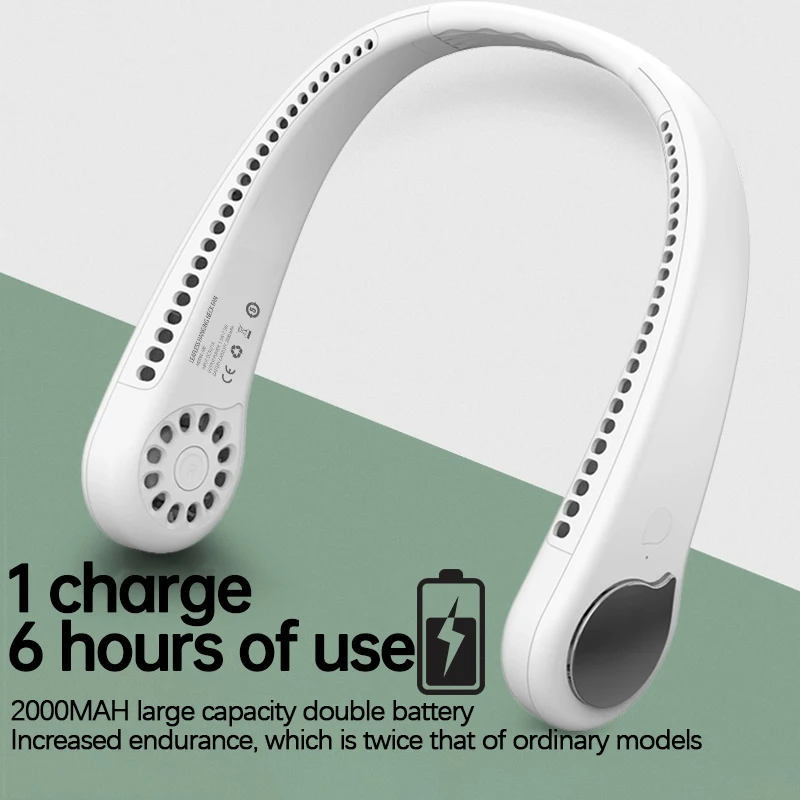 Mini Bladeless Neck Fan USB Rechargeable Neckband Hanging Wearable Cooler Hanging Style Chargeable Cooling Fashion Sports Fans
Mini Bladeless Neck Fan USB Rechargeable Neckband Hanging Wearable Cooler Hanging Style Chargeable Cooling Fashion Sports Fans