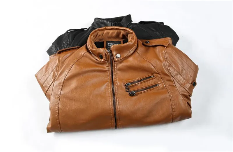 2019 autumn and winter new men's leather and velvet Slim PU stand collar motorcycle jacket fashion casual leather jacket
2019 autumn and winter new men's leather and velvet Slim PU stand collar motorcycle jacket fashion casual leather jacket