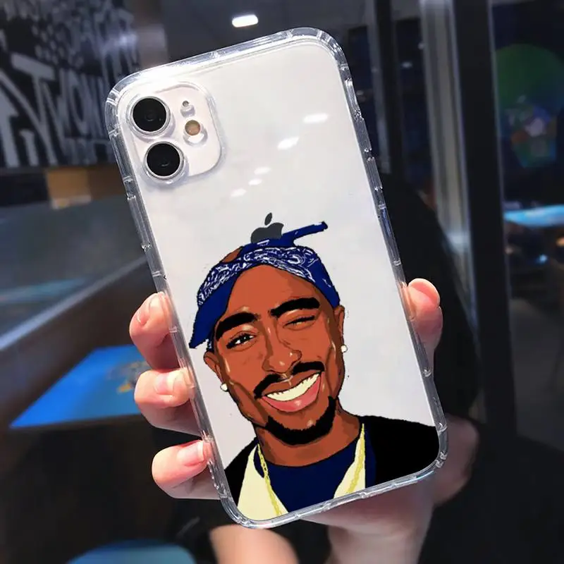 2pac famous Rapper pattern Phone Case Transparent soft For iphone 5 5s 5c se 6 6s 7 8 11 12 plus mini x xs xr pro max
2pac famous Rapper pattern Phone Case Transparent soft For iphone 5 5s 5c se 6 6s 7 8 11 12 plus mini x xs xr pro max