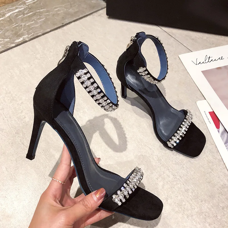 Women's Shoes Summer Sandals Women's Fashion Stiletto Rhinestone Buckle High Heel
Women's Shoes Summer Sandals Women's Fashion Stiletto Rhinestone Buckle High Heel