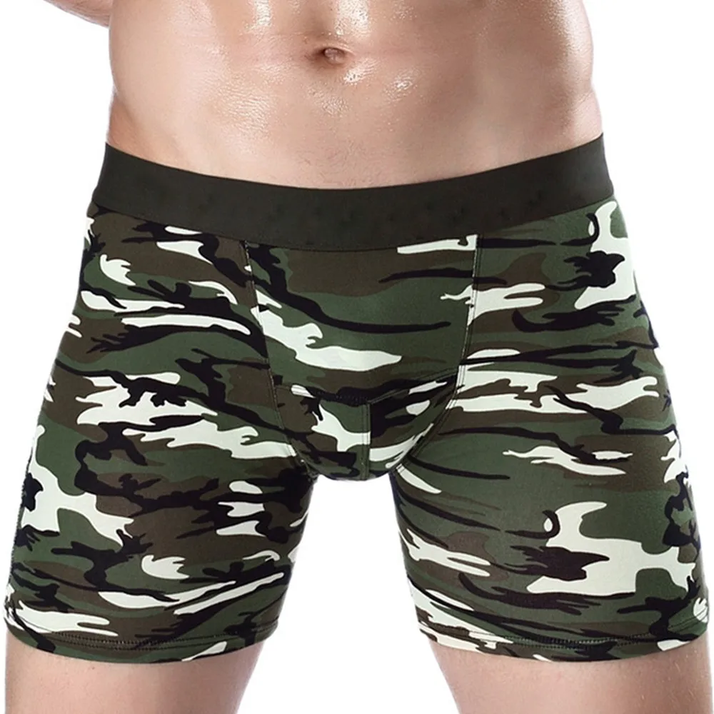 Men's Long Boxer Briefs Camouflage Panties High Waist Underpants Cotton Shorts Elastic Underwear Run Sports Lingerie
Men's Long Boxer Briefs Camouflage Panties High Waist Underpants Cotton Shorts Elastic Underwear Run Sports Lingerie