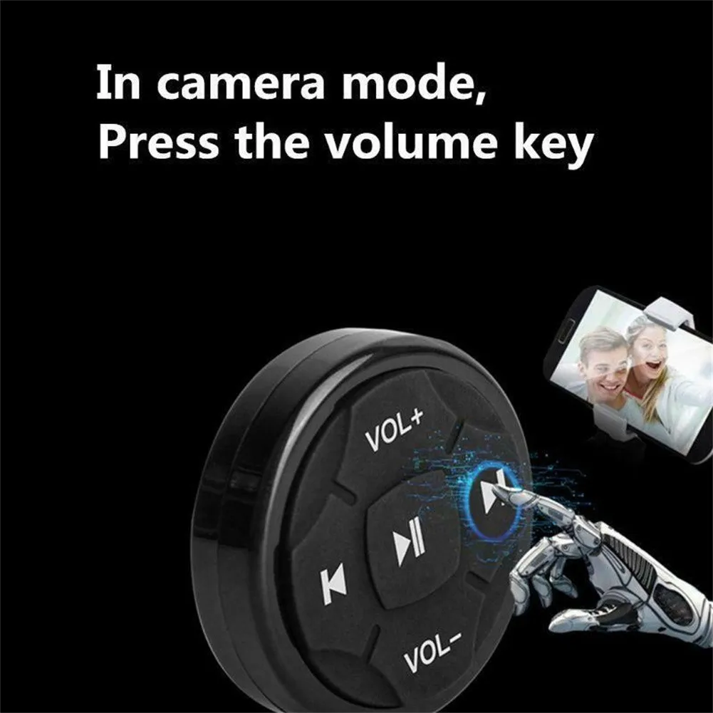 Universal Car Steering Wheel Wireless Bluetooth Remote Control Media Button Multifunctional Steering Wheel Modification Buttons
Universal Car Steering Wheel Wireless Bluetooth Remote Control Media Button Multifunctional Steering Wheel Modification Buttons