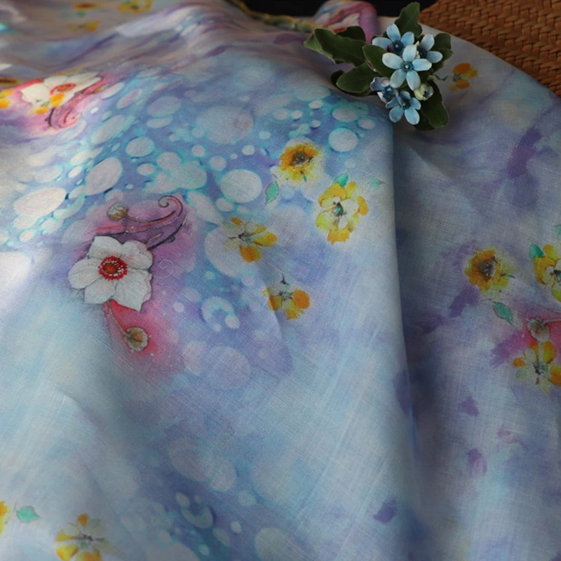 Natural Pure 100% ramie Linen cloth Printed fabric for dresses robe Summer thin tissu diy handmade Sewing DIY
Natural Pure 100% ramie Linen cloth Printed fabric for dresses robe Summer thin tissu diy handmade Sewing DIY