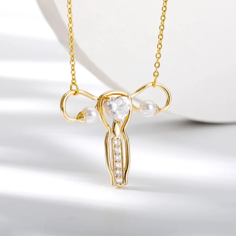 Personality Female Stereo Uterus Imitation Pear Stainless Steel Necklace For Women Unique Jewelry Collares Gifts for Mother
Personality Female Stereo Uterus Imitation Pear Stainless Steel Necklace For Women Unique Jewelry Collares Gifts for Mother