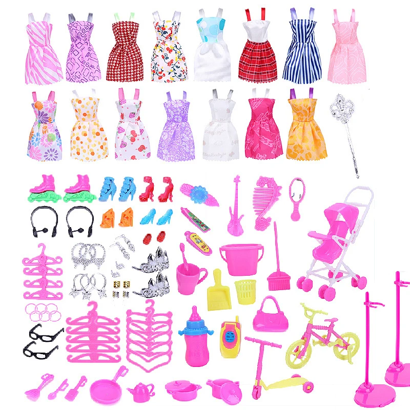 Mix Doll Accessories 15pcs Handmade Fashion Outfit Dress Furniture Pretend Play Toy Hangers Sofa Shoes Rack for Doll Girl' Toy
Mix Doll Accessories 15pcs Handmade Fashion Outfit Dress Furniture Pretend Play Toy Hangers Sofa Shoes Rack for Doll Girl' Toy