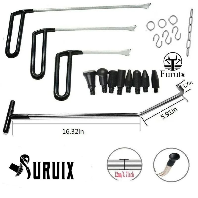 Auto Repair Tool Paintless Dent Repair Rod Dent Removal Tools Paintless Dent Repai Tool Auto Car Dent Repair Kit Rod Hook Wedge
Auto Repair Tool Paintless Dent Repair Rod Dent Removal Tools Paintless Dent Repai Tool Auto Car Dent Repair Kit Rod Hook Wedge