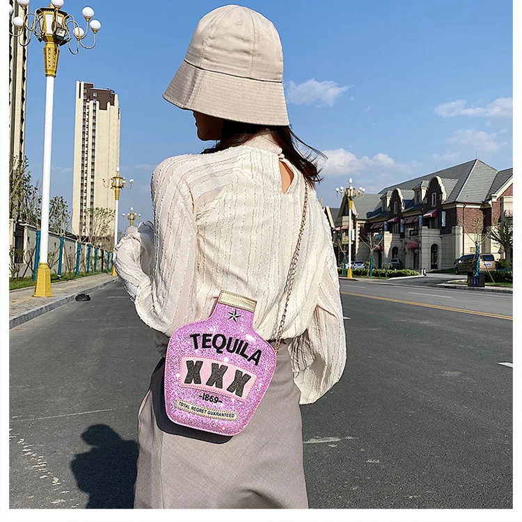 Fun fashion sequined embroidery letter vase shape chain shoulder bag ladies handbag crossbody messenger bags purse
Fun fashion sequined embroidery letter vase shape chain shoulder bag ladies handbag crossbody messenger bags purse