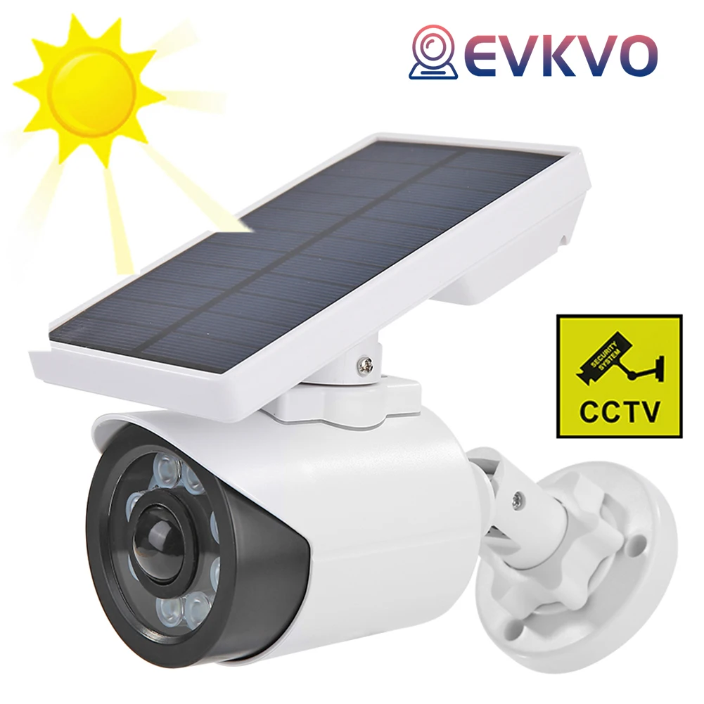 Фальшивая камера на солнечной батарее с 8 светодиодный и датчиком движения, водонепроницаемая, 3 режима
Фальшивая камера на солнечной батарее с 8 светодиодный и датчиком движения, водонепроницаемая, 3 режима