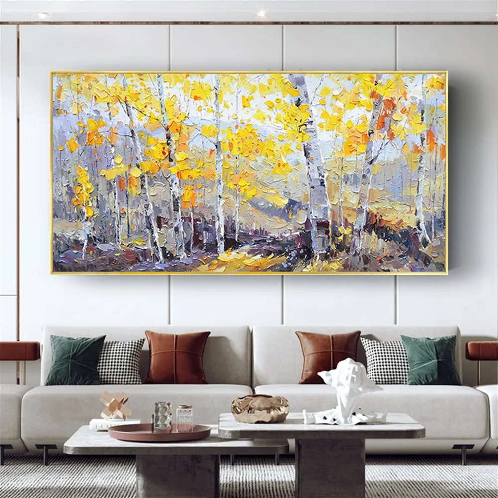 Best Pure Handmade 3D Textured Birch Trees Canvas Painting Wall Art Abstract Forest Landscape Tree Wall Pictures For Living Room
Best Pure Handmade 3D Textured Birch Trees Canvas Painting Wall Art Abstract Forest Landscape Tree Wall Pictures For Living Room