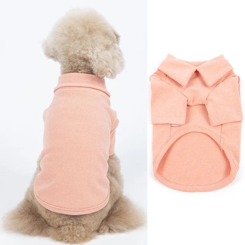 Pet Dog Sweater Shirt Lapel Collar Autumn Spring Clothes Soft Collar Vest For Small Medium Dogs Puppy Outfit Apparel Costume 
Pet Dog Sweater Shirt Lapel Collar Autumn Spring Clothes Soft Collar Vest For Small Medium Dogs Puppy Outfit Apparel Costume