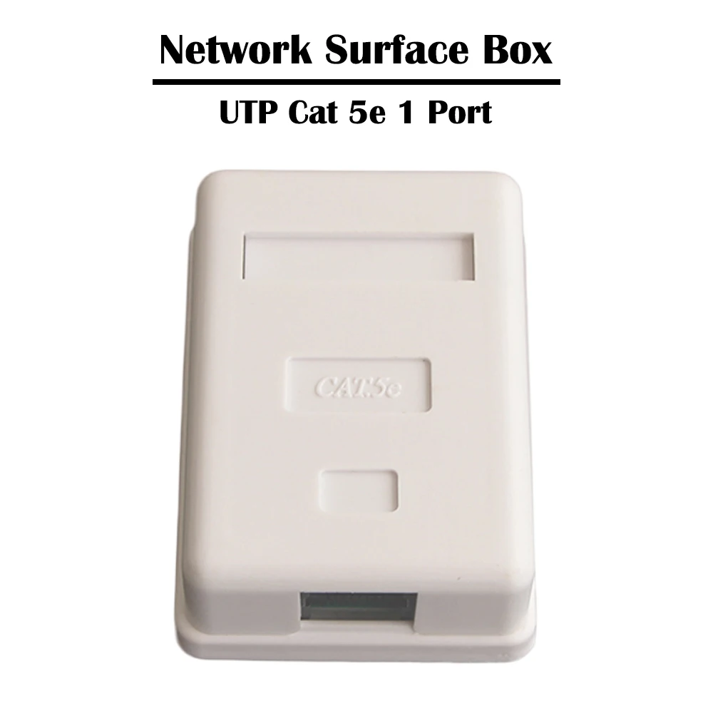 1 порт UTP/FTP Cat 5e/ 6 сетевая Поверхностная распределительная коробка информация о