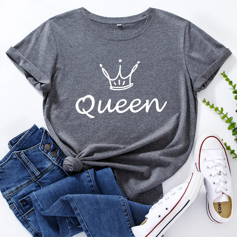 Harajuku Crown Graphic Tee Queen Letter Print Women Tshirt Large Size Crewneck Short Sleeve Cotton Tops Streetwear Loose T-shirt
Harajuku Crown Graphic Tee Queen Letter Print Women Tshirt Large Size Crewneck Short Sleeve Cotton Tops Streetwear Loose T-shirt