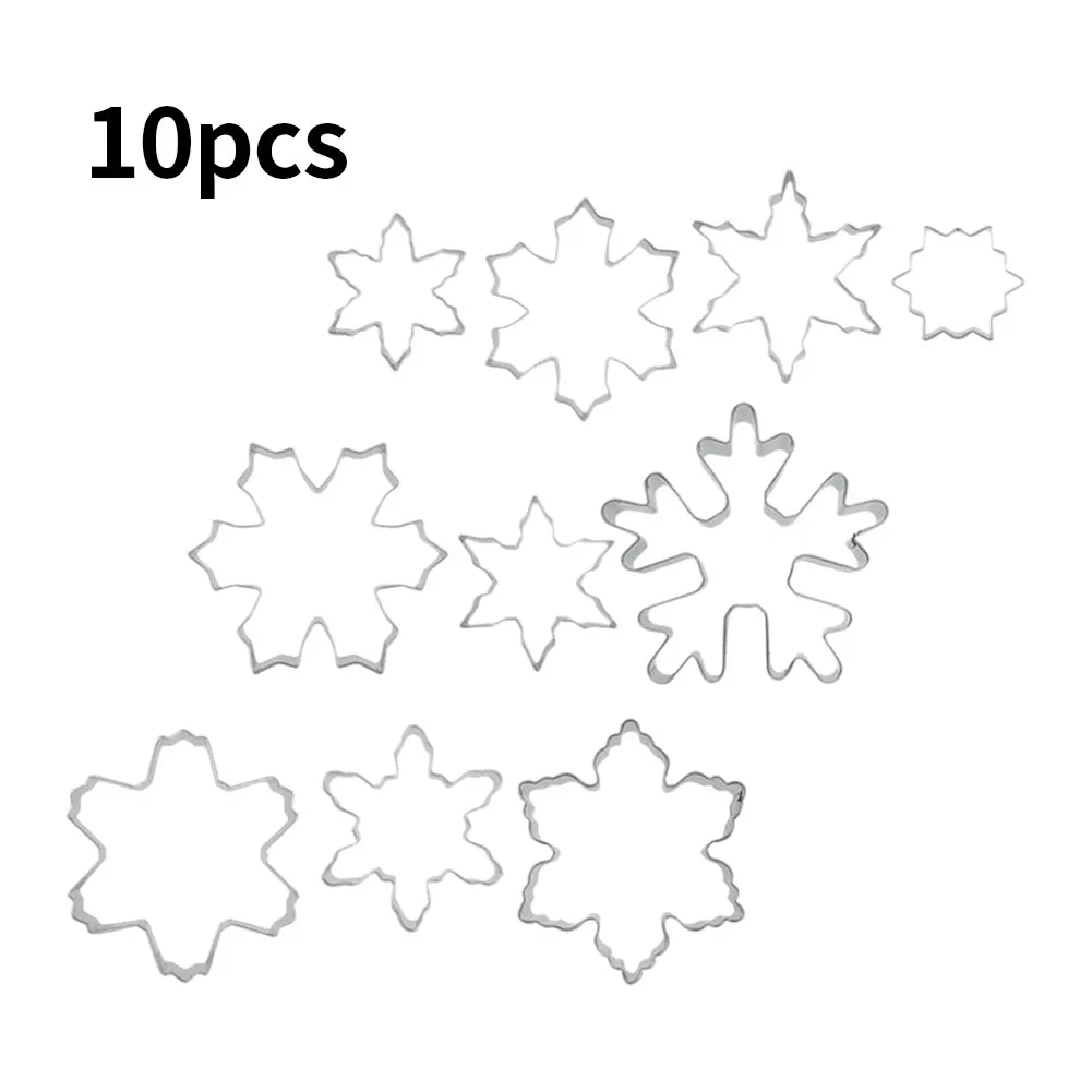 10PCS Snowflake Cookie Molds Christmas Biscuit Mold Set Cutter Biscuit Press Stamp Stainless Steel DIY Baking Tool 20x16x2cm
10PCS Snowflake Cookie Molds Christmas Biscuit Mold Set Cutter Biscuit Press Stamp Stainless Steel DIY Baking Tool 20x16x2cm