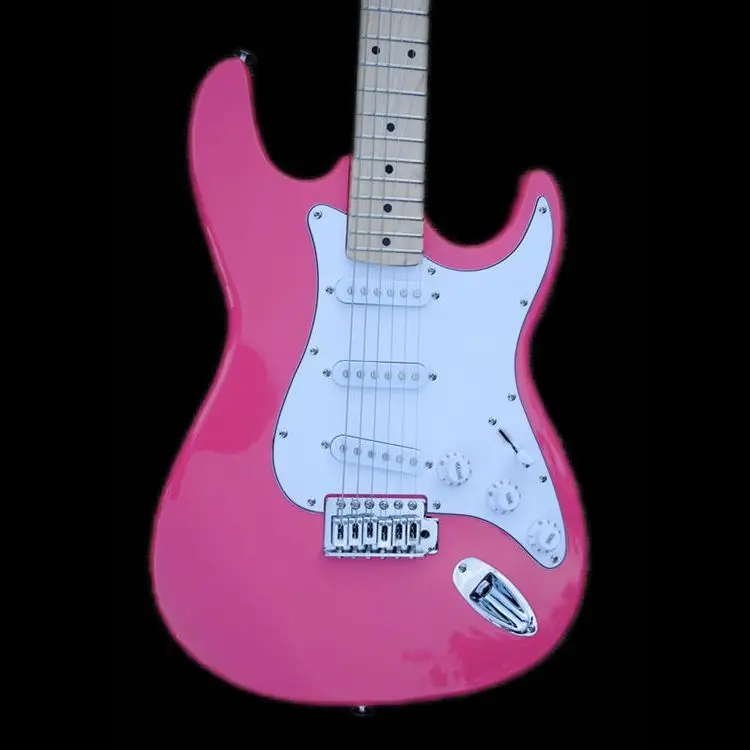 pink guitar high quality electric guitar made in china maple wood fingerboard 21 fret
pink guitar high quality electric guitar made in china maple wood fingerboard 21 fret