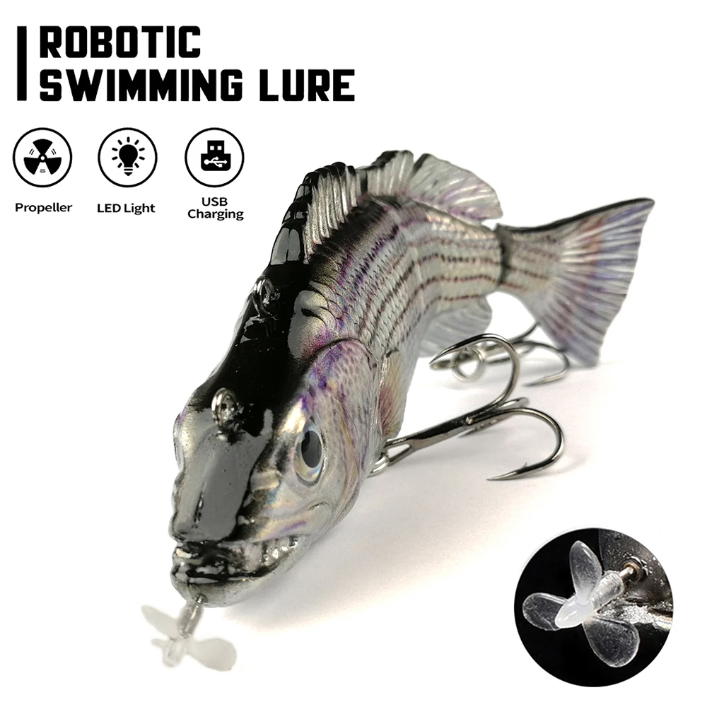 Thetime 54g Electric Lure 35g Robotic Bait 4 Segement Wobblers Deep Diving Sea Fishing Lure Swimbait USB Rechargeable LED Light
Thetime 54g Electric Lure 35g Robotic Bait 4 Segement Wobblers Deep Diving Sea Fishing Lure Swimbait USB Rechargeable LED Light