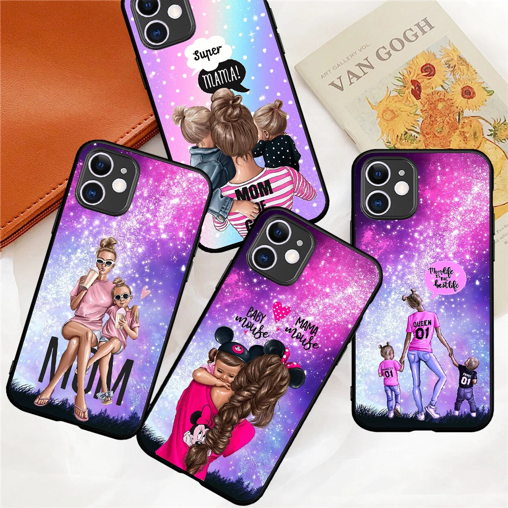 Fashion girl funda Super Mom baby Starry sky Phone Case for IPhone 12 Mini 5 6 6S 7 8 SE Plus X XS XR 11 Pro Max Silicone Cover
Fashion girl funda Super Mom baby Starry sky Phone Case for IPhone 12 Mini 5 6 6S 7 8 SE Plus X XS XR 11 Pro Max Silicone Cover