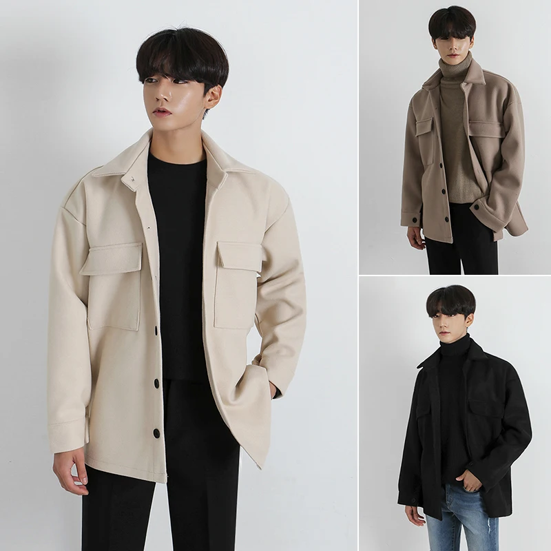 Autumn and winter tooling woolen jacket men Korean thickening trend woolen coat short woolen coat men
Autumn and winter tooling woolen jacket men Korean thickening trend woolen coat short woolen coat men