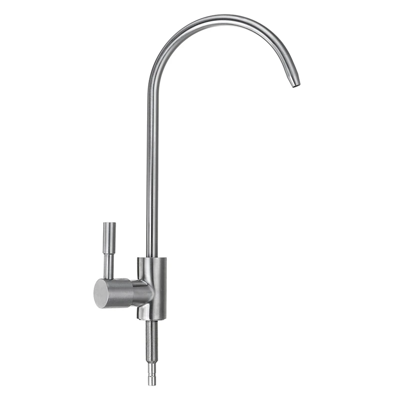 Kitchen Faucet 304 Stainless Steel Reverse Osmosis Water Filter Purifier Single Lever Hole Direct Drinking Tap Cold | Обустройство