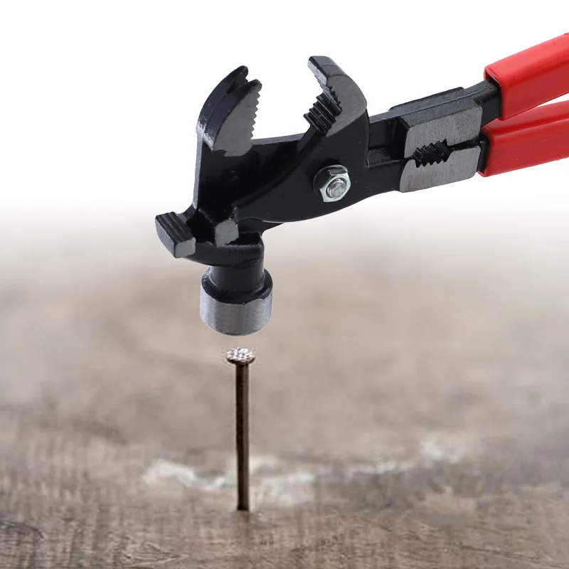 Multifunctional Hammer Pliers Pipe Wrench Wrench Iron Knock Manual Nail Puller Assist Nail Gun Cutting Thread Screw Nut
Multifunctional Hammer Pliers Pipe Wrench Wrench Iron Knock Manual Nail Puller Assist Nail Gun Cutting Thread Screw Nut